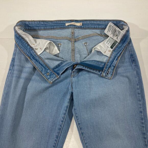 Levi’s Women’s 32 Mid Rise Light Blue Ankle Jeans Stretch Denim Casual - Picture 7 of 12